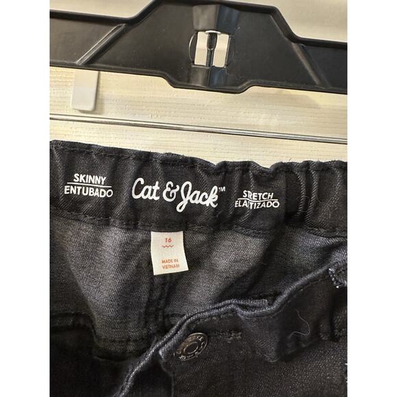 Cat & Jack Girls' High-Rise Ankle Straight Jeans Size 16 - Picture 3 of 3